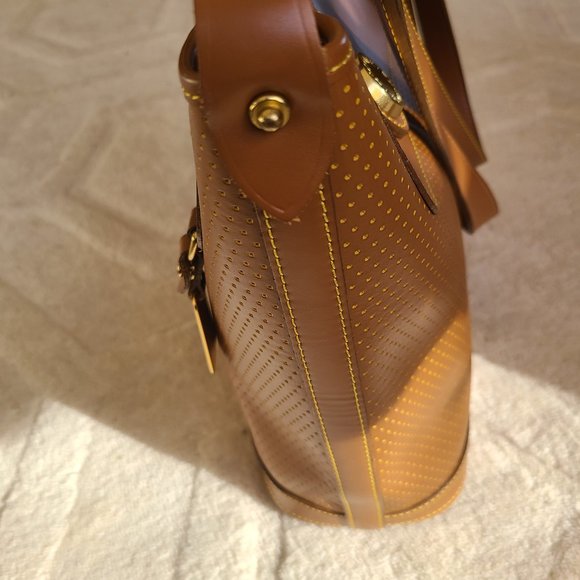 Dooney and Bourke Genuine Leather Tan Shoulder Bag - Picture 4 of 13